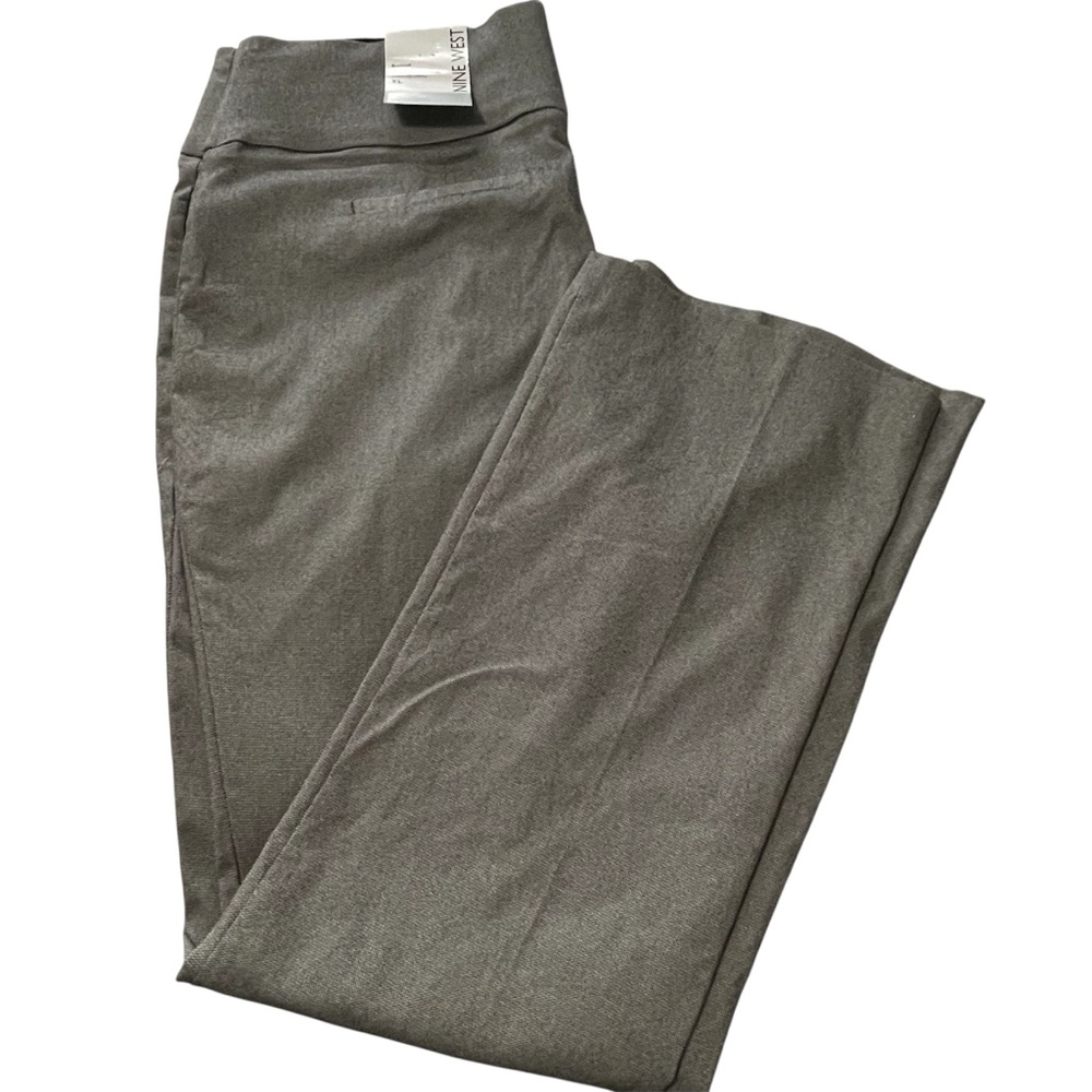 Nine West NWT Women's Gray Mid-Rise Boot Cut Leggings - XL